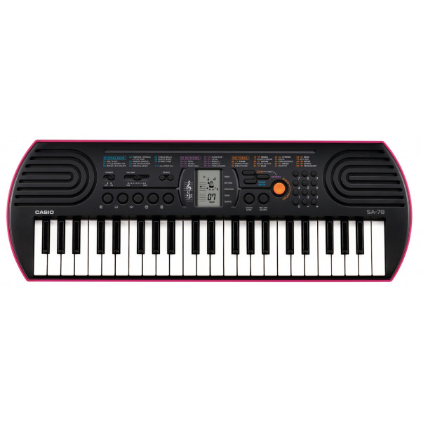 Детский синтезатор Casio SA-78 (44 мини-клавиши) - розовый 00000000491 ...