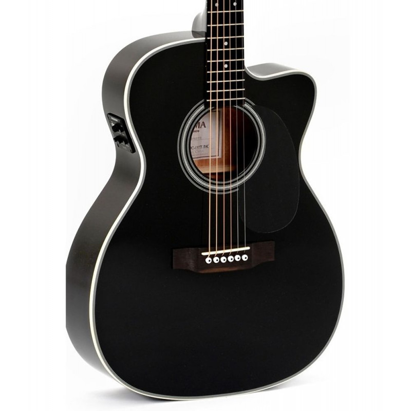 Электроакустическая гитара Sigma 000MC-1E-BK