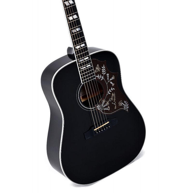 Электроакустическая гитара Sigma DM-SG5-BK, с чехлом